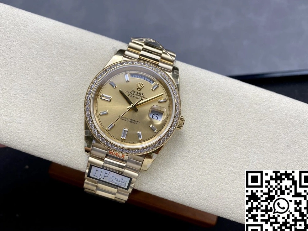 Day QF Rolex M228348rbr-0002 Tungsten Dial Steel Factory Gold v5 Date 0413